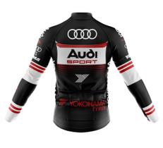 Kit Camisa Bretelle Manga Longa Audi Ciclismo Dryfit Uv Bike