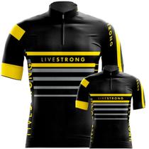 Kit Camisa Ciclismo Pai E Filho Livestrong Dry Fit Mtb Bike