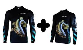 Kit Camisa de Pesca Casal Nortrek Traira Trairão Proteção Uv50+ Kit Camisa de Pesca Casal Nortrek Traira Trairão Proteção Uv50+