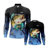 Kit Camisa de Pescador Pai e Filho Tucunare Proteção Solar UV 50+ Adulto e Infantil Kit Camisa de Pescador Pai e Filho Tucunare Proteção Solar UV 50+ Adulto e Infantil