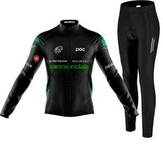 Kit Camisa e Calça Ciclismo Cannondale Manga Longa Forro Alta Densidade e Refletivos