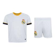 Kit Camisa e Calção Braziline Mini Craque Real Madrid Infantil