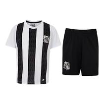 Kit Camisa e Calção Braziline Mini Craque Santos Infantil Kit Camisa e Calção Braziline Mini Craque Santos Infantil