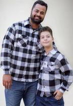 Kit Camisa Flanela Xadrez 2 Peças: Tal Pai Tal Filho P Ao Gg Kit Camisa Flanela Xadrez 2 Peças: Tal Pai Tal Filho P Ao Gg
