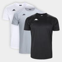 Kit Camisa Kappa Fardamento C/ 3 Masculina