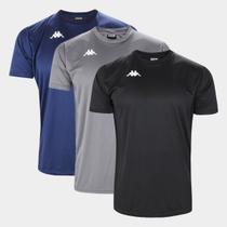 Kit Camisa Kappa Fardamento C/ 3 Masculina Kit Camisa Kappa Fardamento C/ 3 Masculina