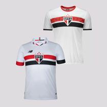 Kit Camisa New Balance São Paulo I 2024 + Camisa São Paulo Stencil Branca