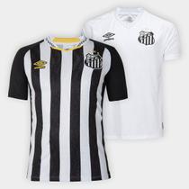 Kit Camisa Santos I 25/26 s/n Umbro + Camisa Santos II 25/26 Neymar N 10 Torcedor Umbro Masculina