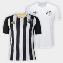 Kit Camisa Santos II 25/26 Torcedor Neymar N 10 Umbro + Camisa Santos I 25/26 Replica Umbro Masculina