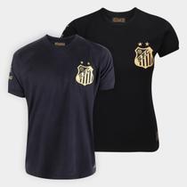 Kit Camisa Santos Pelé Comemorativa 1000 Gols Casal que Torce Junto