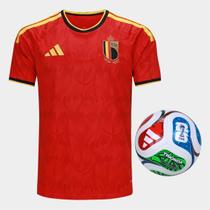 Kit Camisa Seleção Bélgica Home 2026 + Bola Trionda Adidas Training