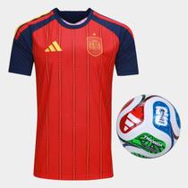 Kit Camisa Seleção Espanha Home 2026 + Bola Trionda Training Adidas Kit Camisa Seleção Espanha Home 2026 + Bola Trionda Training Adidas