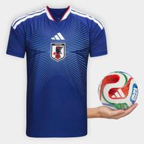 Kit Camisa Seleção Japão Home 2026 +Mini Bola Trionda Adidas Kit Camisa Seleção Japão Home 2026 +Mini Bola Trionda Adidas