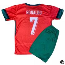 Kit Camisa Shorts Infantil Futebol Jogo Treino Tecido Leve Confortável Menino Secagem Rápida