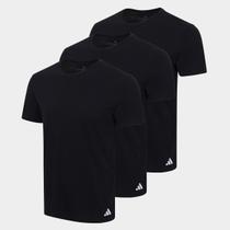 Kit Camiseta Adidas Básicas 3 Peças Masculino Kit Camiseta Adidas Básicas 3 Peças Masculino