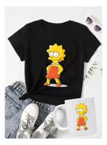 Kit Camiseta Baby Look Lisa Simpsons + Caneca Tv Serie Geek