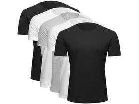 Kit Camiseta Básica Masculina c/ 5 Peças - Básicos