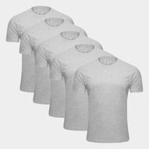 Kit Camiseta Básica Masculina c/ 5 Peças - Básicos