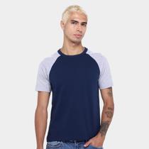 Kit Camiseta Básica Raglan Masculina c/ 2 Peças