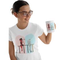 Kit Camiseta + Caneca de Porcelana - Romance do Céu
