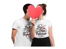 Kit Camiseta Casal Dia dos Namorados Noivos Casados Branca - Del France