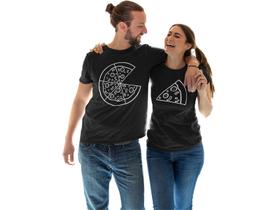 Kit Camiseta Casal Dia dos Namorados Noivos Casados Preta