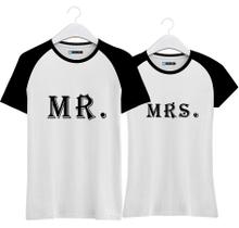 Kit Camiseta Casal Mr. E Mrs. - Sr E Sra - Namorados Smith