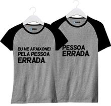 Kit Camiseta Casal Namorados Me Apaixonei Pela Pessoa Errada