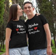 Kit Camiseta Casal Personalizada Meu Minha Eterno(a) Namorado(a) - Tecido 100% Poliéster Kit Camiseta Casal Personalizada Meu Minha Eterno(a) Namorado(a) - Tecido 100% Poliéster