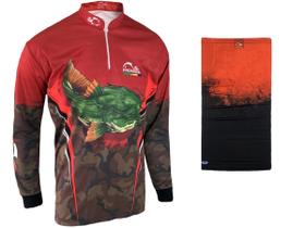 Kit Camiseta de Pesca Faca na Rede CS - Pirarara 2021 + Bandana Kit Camiseta de Pesca Faca na Rede CS - Pirarara 2021 + Bandana