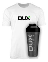 Kit Camiseta Dux Coqueteleira 800ml Nutrition Dry Fit Camisa - Kit Camiseta Dux Coqueteleira 800ml Nutrition Dry Fit Camisa -