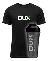 Kit Camiseta Dux Coqueteleira 800ml Nutrition Dry Fit Camisa -