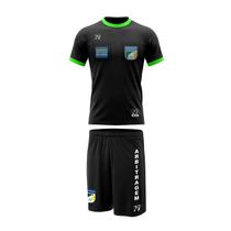 Kit Camiseta E Short Arbitro Futebol Arbitragem Profissional Kit Camiseta E Short Arbitro Futebol Arbitragem Profissional