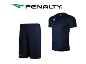 Kit Camiseta e shorts academia futebol treino Penalty Original