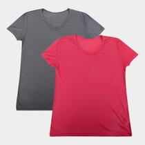 Kit Camiseta Estilo Do Corpo C/2 Feminina