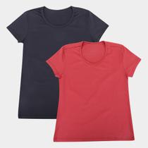 Kit Camiseta Estilo Do Corpo Dry Uv35 C/2 Feminina