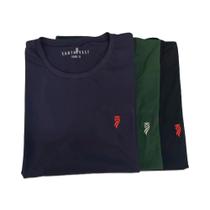 Kit camiseta G - azul marinho/verde/preta