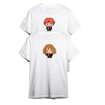 Kit Camiseta Harry Potter Hermione e Weasley Doodle
