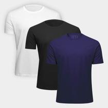 Kit Camiseta Hering Básica Slim Masculina 3 Peças Kit Camiseta Hering Básica Slim Masculina 3 Peças