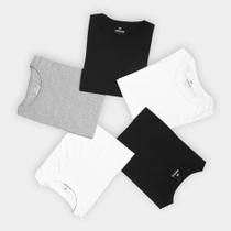 Kit Camiseta Hering C/ 5 Peças Feminina Kit Camiseta Hering C/ 5 Peças Feminina