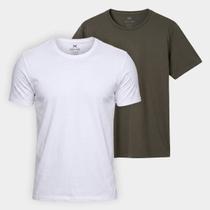 Kit Camiseta Hering Slim C/ 2 Masculina Kit Camiseta Hering Slim C/ 2 Masculina
