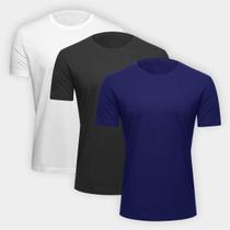 Kit Camiseta Hering Slim Masculina 3 Peças Kit Camiseta Hering Slim Masculina 3 Peças