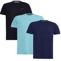 Kit Camiseta Industrie Básica Bordada França Algodão Premium Masculina 3 peças Cores Kit Camiseta Industrie Básica Bordada França Algodão Premium Masculina 3 peças Cores
