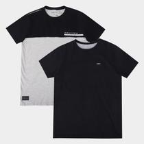 Kit Camiseta Industrie Básica Masculina 2 Peças Kit Camiseta Industrie Básica Masculina 2 Peças