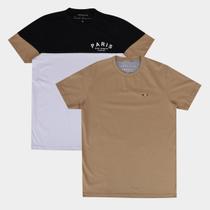 Kit Camiseta Industrie Casual Masculina - 2 Peças Kit Camiseta Industrie Casual Masculina - 2 Peças