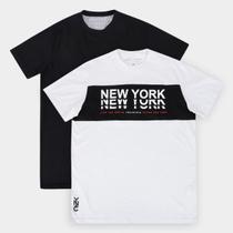Kit Camiseta Industrie New York Masculina 2 Peças