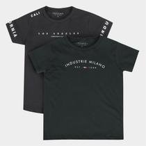 Kit Camiseta Infantil Industrie Casual Menino - 2 Peças Kit Camiseta Infantil Industrie Casual Menino - 2 Peças