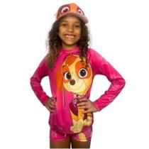 Kit Camiseta Infantil Uv Com Sunga E Boné De Desenhos