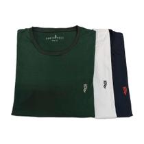Kit camiseta M - verde/branca/preta
