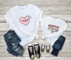 Kit Camiseta Mãe e Filha Chicletinho Rosa Porque amor também se veste Kit Camiseta Mãe e Filha Chicletinho Rosa Porque amor também se veste